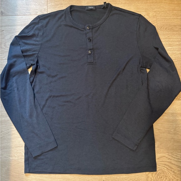 Theory Other - Theory Dark Blue Long Sleeve Henley